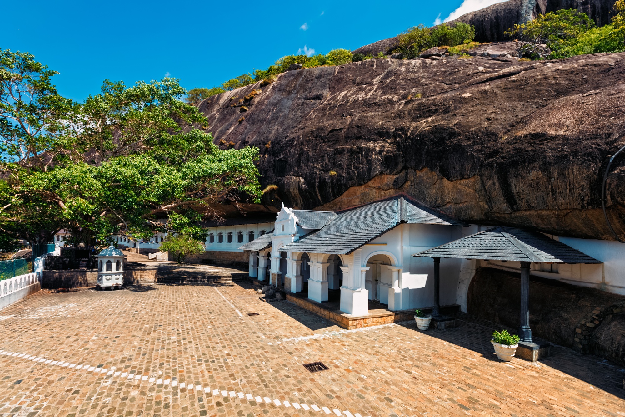 Rock temple in Dambulla, Sri Lanka